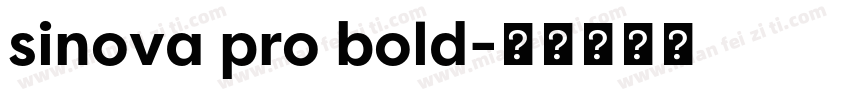 sinova pro bold字体转换